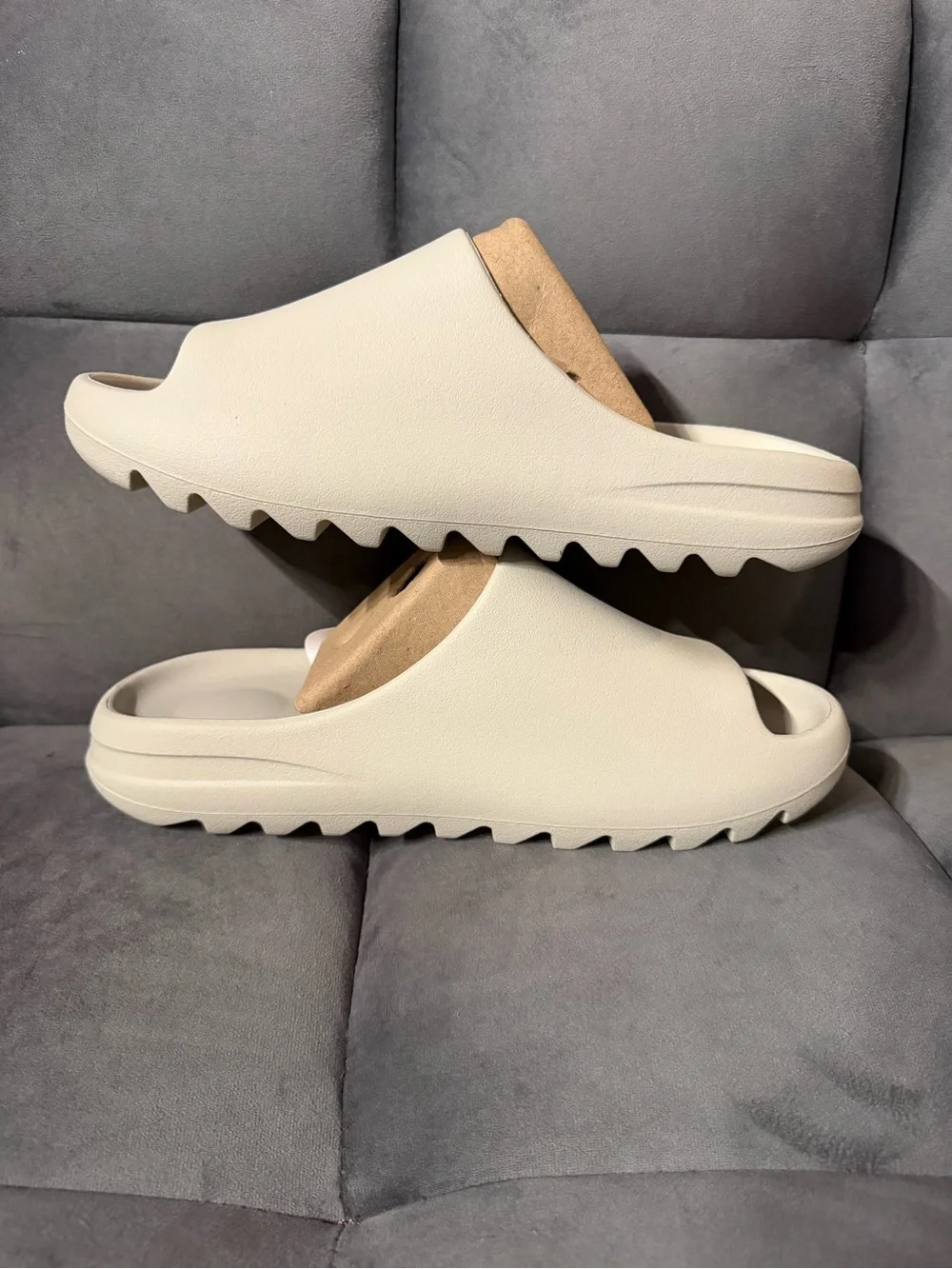 YS-01 Cream Slides (original bag not box) Size 13 Men